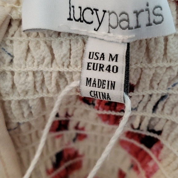 Lucy Paris One Shoulder Poppy Ruffled Dress SZ M - Picture 8 of 11